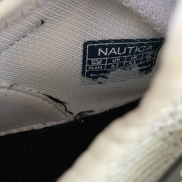 Nautica Womens Sneakers Black, White & Neon, Size 8.5 - Picture 4 of 4